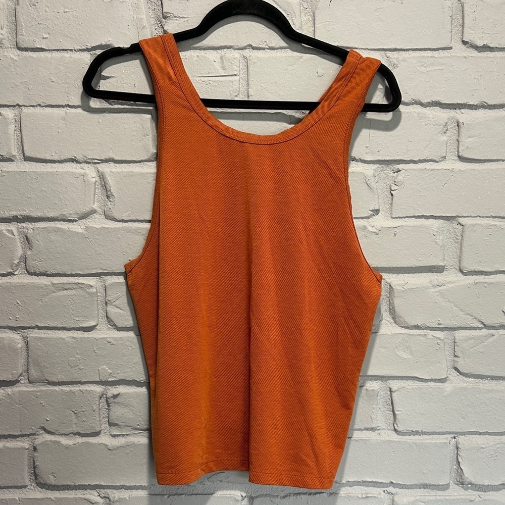 NWOT Prana Vibrant Orange Tank Top size M